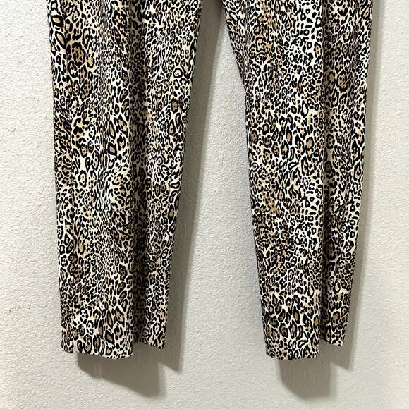 Chicos Juliet Pants Women Size 3 XL 16 Leopard Slimming Ankle Pull-On Ponte Knit - Picture 4 of 8